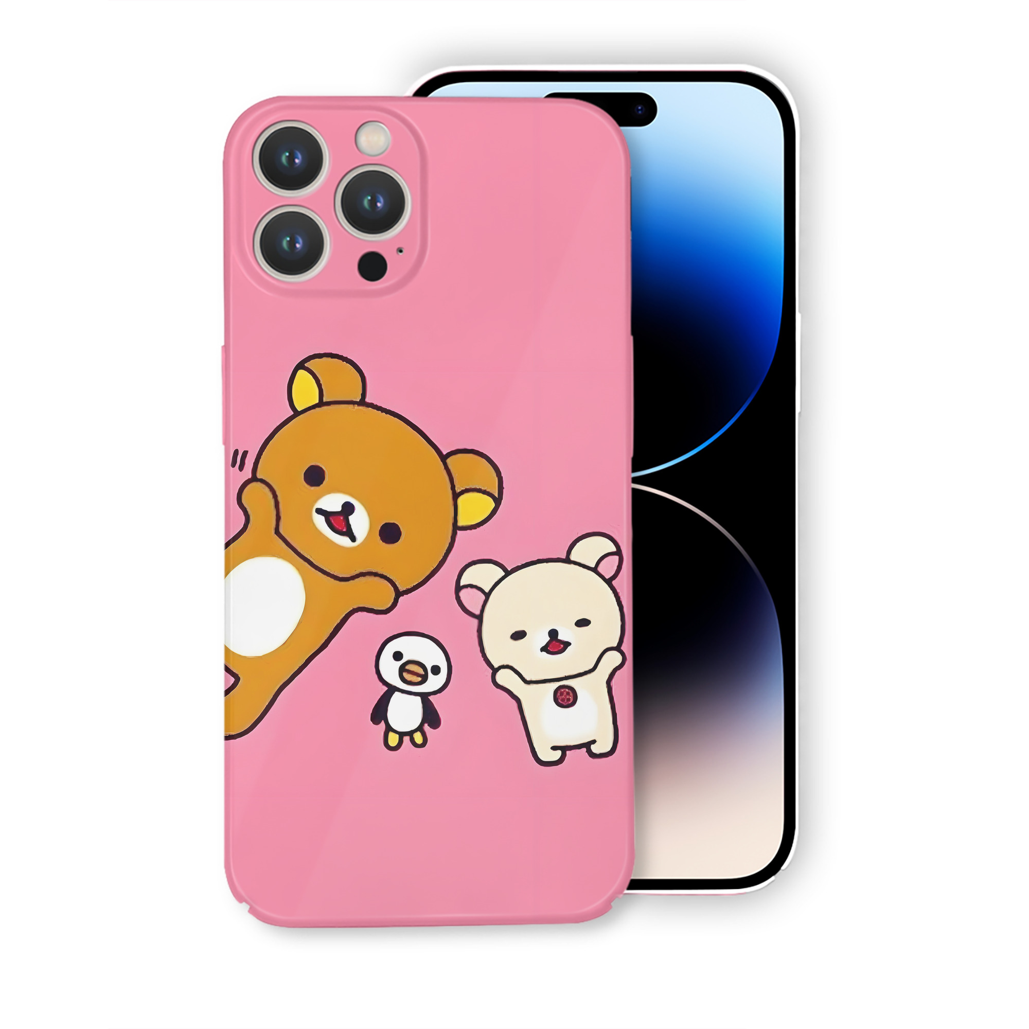 （画像用） リラックマ リラックマ キイロイトリ Rilakkuma Korilakkuma Kiiroitori 【iPhone 14シリーズ対応】ハードケース